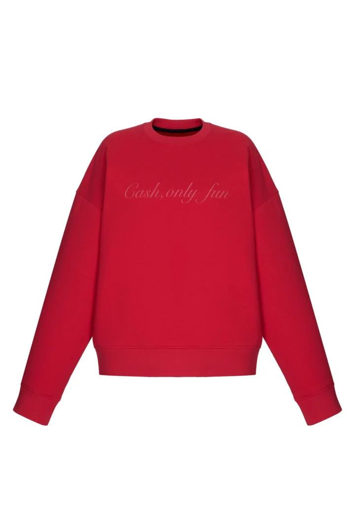 Sweatshirt ANY Red Cash,onlyfun