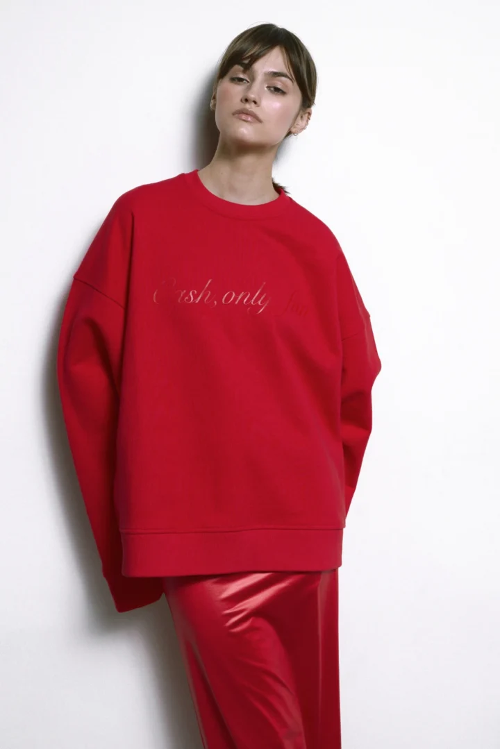 Sweatshirt ANY Red Cash,onlyfun