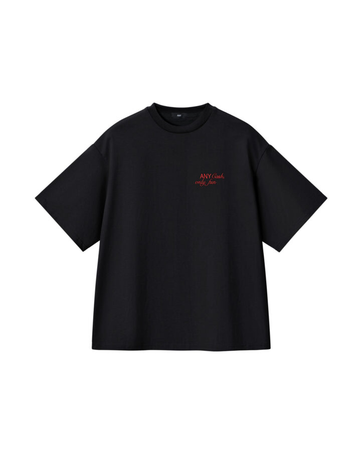 T-shirt black ANY Cash, only fun Black