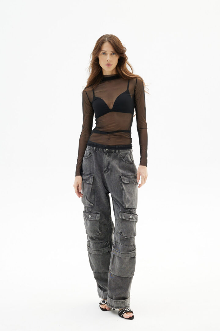 Джинсы Cargo Gray